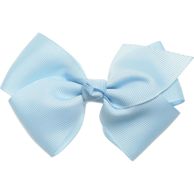 Shop Bowtique London Girls Pale Blue Bow Hair Clip (10cm)