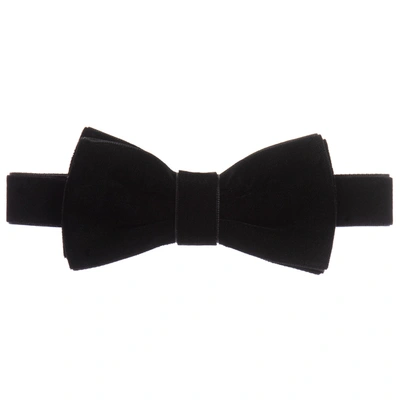 Shop Milledeux Boys Black Velvet Bow Tie (10cm)