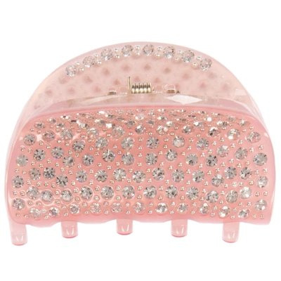 Shop Milledeux Girls Pink Diamante Hairclip (5cm)