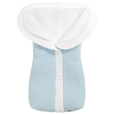 Shop Minutus Blue Knitted Baby Nest (75cm)