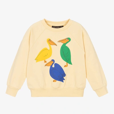 Shop Mini Rodini Yellow Organic Cotton Pelican Sweatshirt