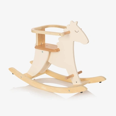Shop Vilac White Wooden Rocking Horse (77cm)