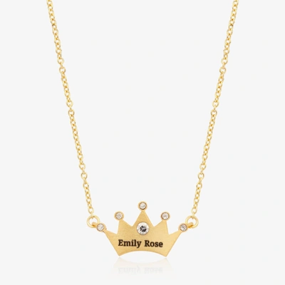 Shop Treat Republic Personalised Gold Plated Princess Necklace