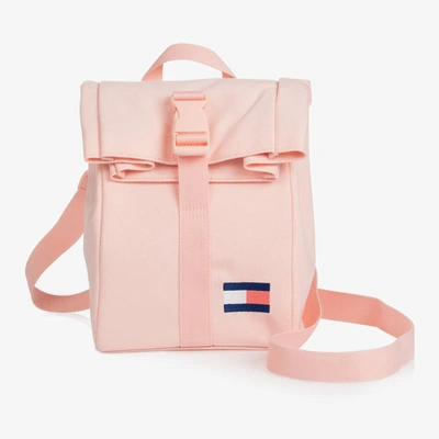 Shop Tommy Hilfiger Girls Pink Canvas Flag Lunch Bag (23cm)