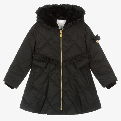 Shop Angel's Face Girls Black Quilted Coat