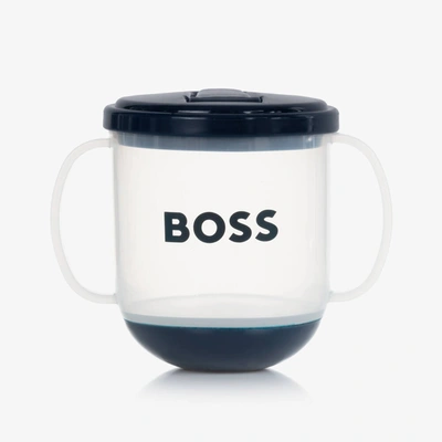 Shop Hugo Boss Boss Navy Blue Logo Sippy Cup