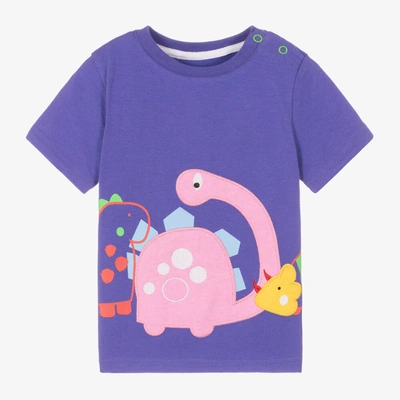 Shop Blade & Rose Girls Purple Cotton Bright Dino T-shirt