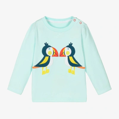Shop Blade & Rose Blue Cotton Finley The Puffin Top
