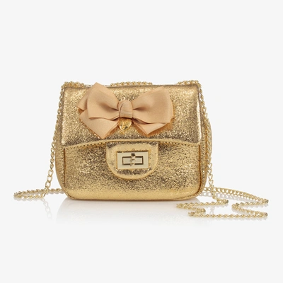 Shop Angel's Face Girls Gold Bow Handbag (17cm)