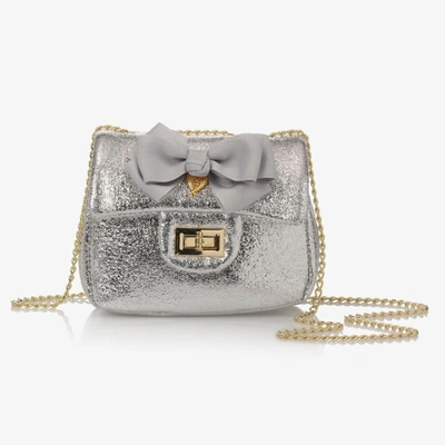 Shop Angel's Face Girls Silver Bow Handbag (17cm)