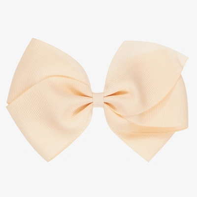 Shop Peach Ribbons Girls Pink Bow Hair Clip (12cm)
