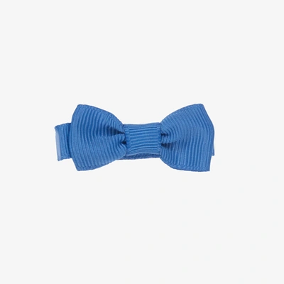 Shop Peach Ribbons Girls Blue Bow Hair Clip (4.5cm)
