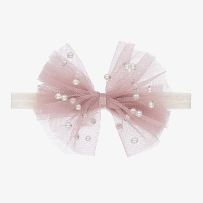 Shop Cute Cute Pink Tulle Bow Headband (12cm)