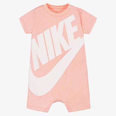 Shop Nike Baby Girls Pink Jersey Logo Shortie