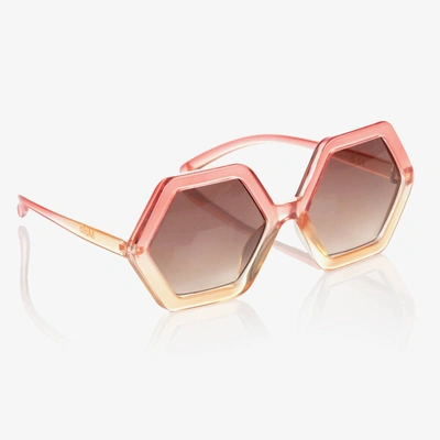 Shop Molo Girls Coral Paradise Sunglasses (uva/uvb) In Pink