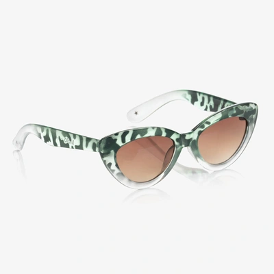 Shop Molo Girls Green Jaguar Sunglasses (uva/uvb)