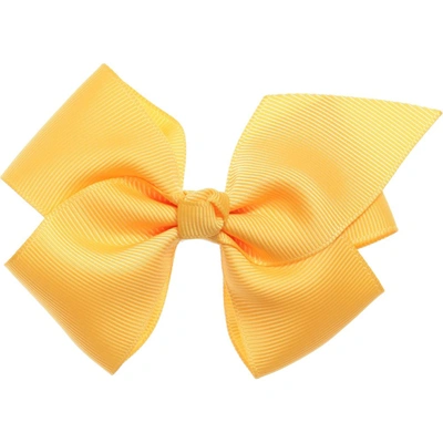 Shop Bowtique London Girls Yellow Bow Hair Clip (10cm)
