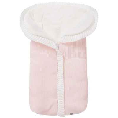 Shop Minutus Girls Pink Knitted Baby Nest (75cm)