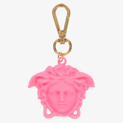 Shop Versace Pink Medusa Keyring (12cm)