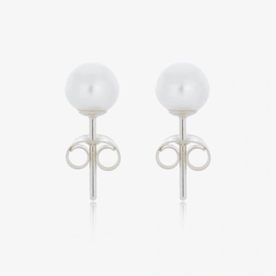 Shop Raw Pearls Girls Ivory Pearl Earrings