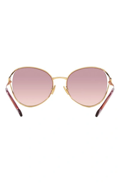 Shop Miu Miu 58mm Gradient Phantos Sunglasses In Gold/ Rose