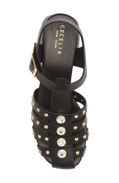 Shop Cecelia New York Gigi Sandal In Black Leather