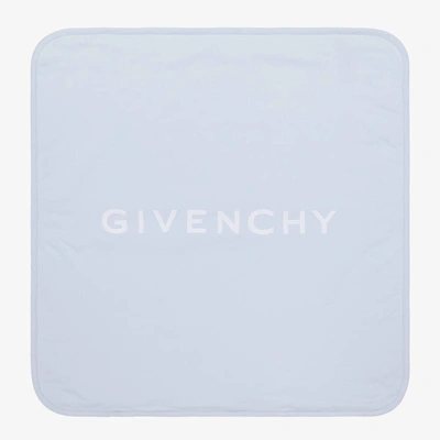 Shop Givenchy Blue Cotton Padded Blanket (77cm)