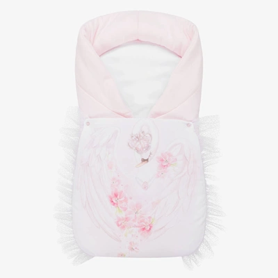 Shop Sofija Girls Pink Swan Print Nest (70cm)