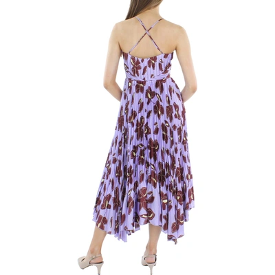 Shop Jonathan Simkhai Portia Womens Floral Cut-out Maxi Dress In Purple