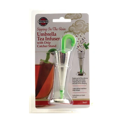 Shop Norpro Stainless Steel Umbrella Tea Infuser, Green