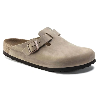 Shop Birkenstock Unisex - Boston Soft Footbed Oiled Leather Slip On In Brown Brown In Multi