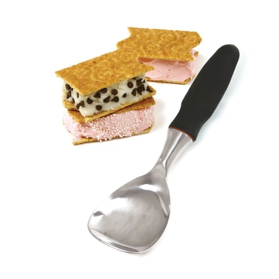 Norpro Grip-ez Ice Cream Spade, Black In Silver