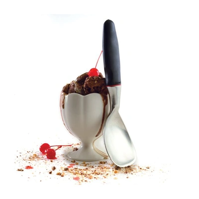 Norpro Grip-ez Ice Cream Spade, Black In Silver