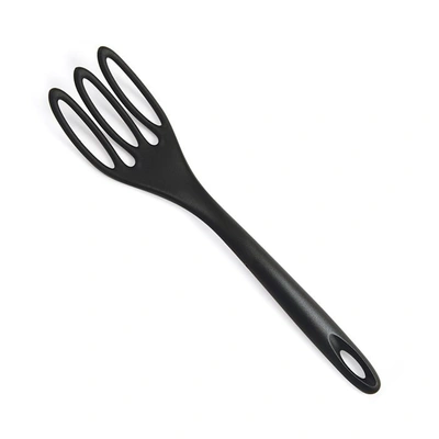 Norpro Grip-ez Jumbo Fiskie Fork And Whisk Combo Kitchen Tool, Black In Black