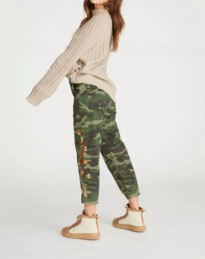 Shop Driftwood Embroidered Capris In Camo In Multi