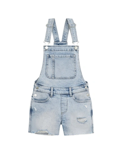 Shop Dl1961 Nora Overall Short In Blue