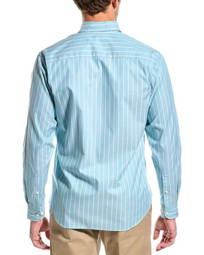 Shop Alton Lane Howard Stretch Oxford Tailored Fit Shirt In Blue