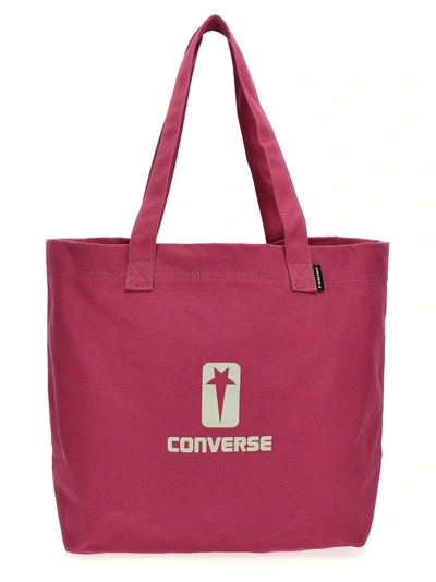 Shop Drkshdw Drkshw X Converse Shopping Shopper Tote Bag Fuchsia