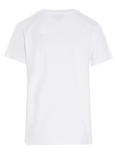 Shop Apc Flocked Logo T-shirt White