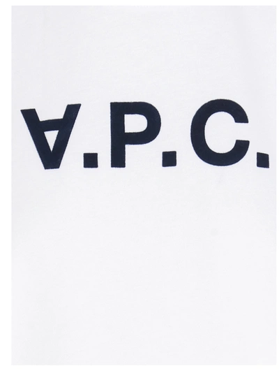Shop A.p.c. Flocked Logo T-shirt White