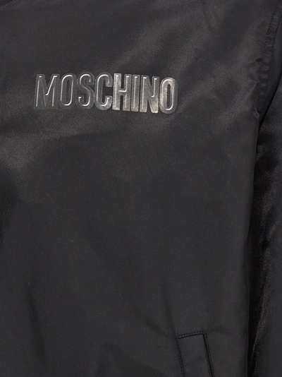 Shop Moschino Teddy Casual Jackets, Parka Black