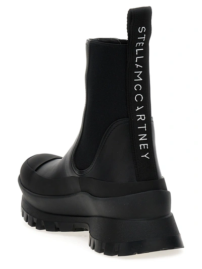 Shop Stella Mccartney Trace Eco Alter Mat Boots, Ankle Boots Black