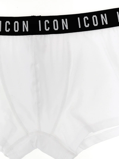 Dsquared2 Icon Briefs In Stretch Cotton In White