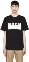 MSGM Black Covered Logo T-Shirt