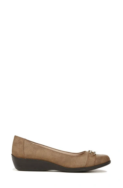 Shop Lifestride Ideal Chain Wedge Flat In Mocha