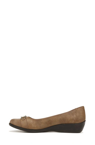 Shop Lifestride Ideal Chain Wedge Flat In Mocha