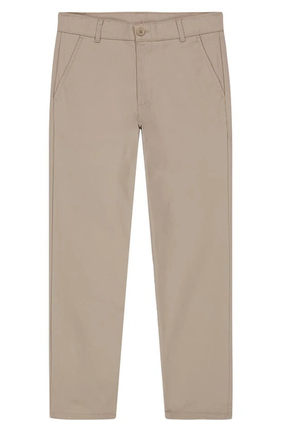 Nautica Husky Boys Twill Pant In Khaki