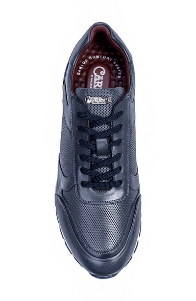 Carlos Santana Hazel Snake Print Sneaker In Navy