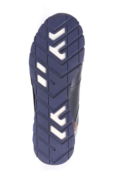 Carlos Santana Hazel Snake Print Sneaker In Navy