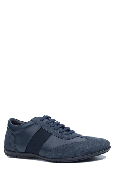 Shop Carlos Santana Fleetwood Sneaker In Navy Blue Suede